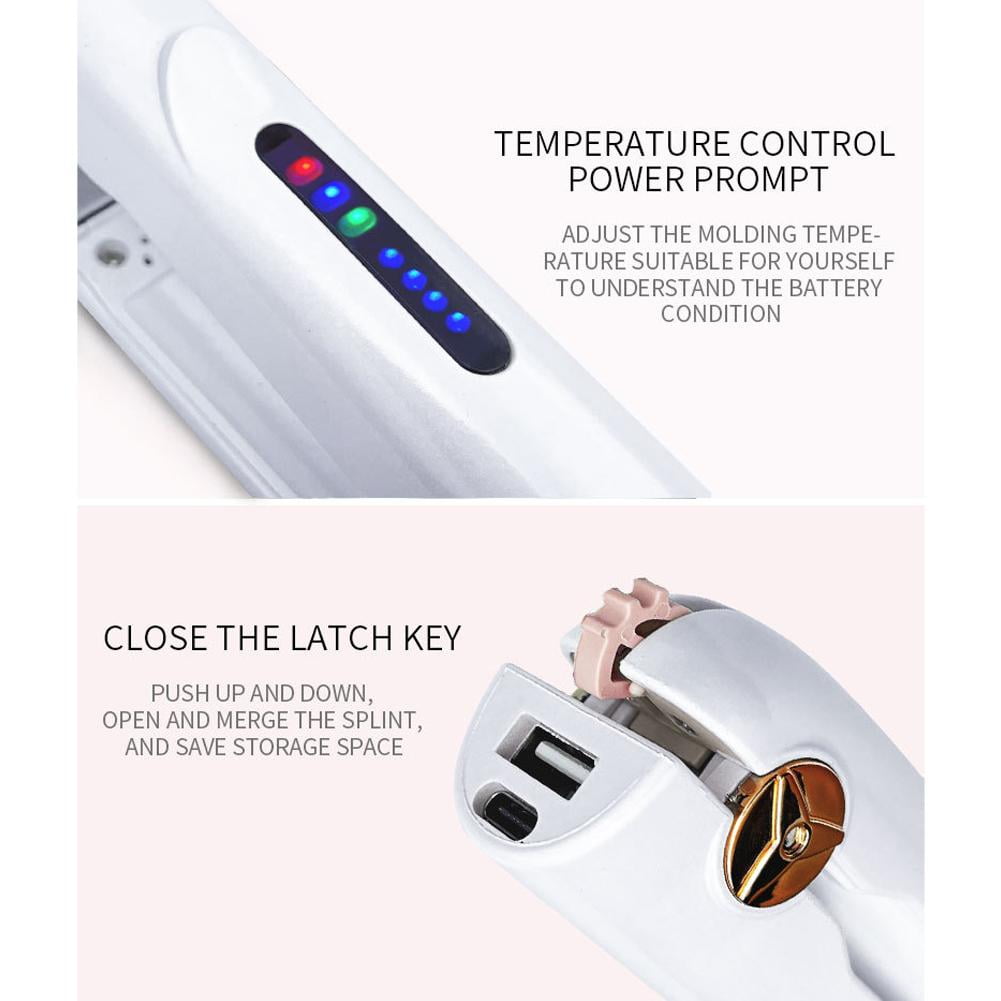 Cordless Rechargeable Hair Styler – Straightener & Curler in One