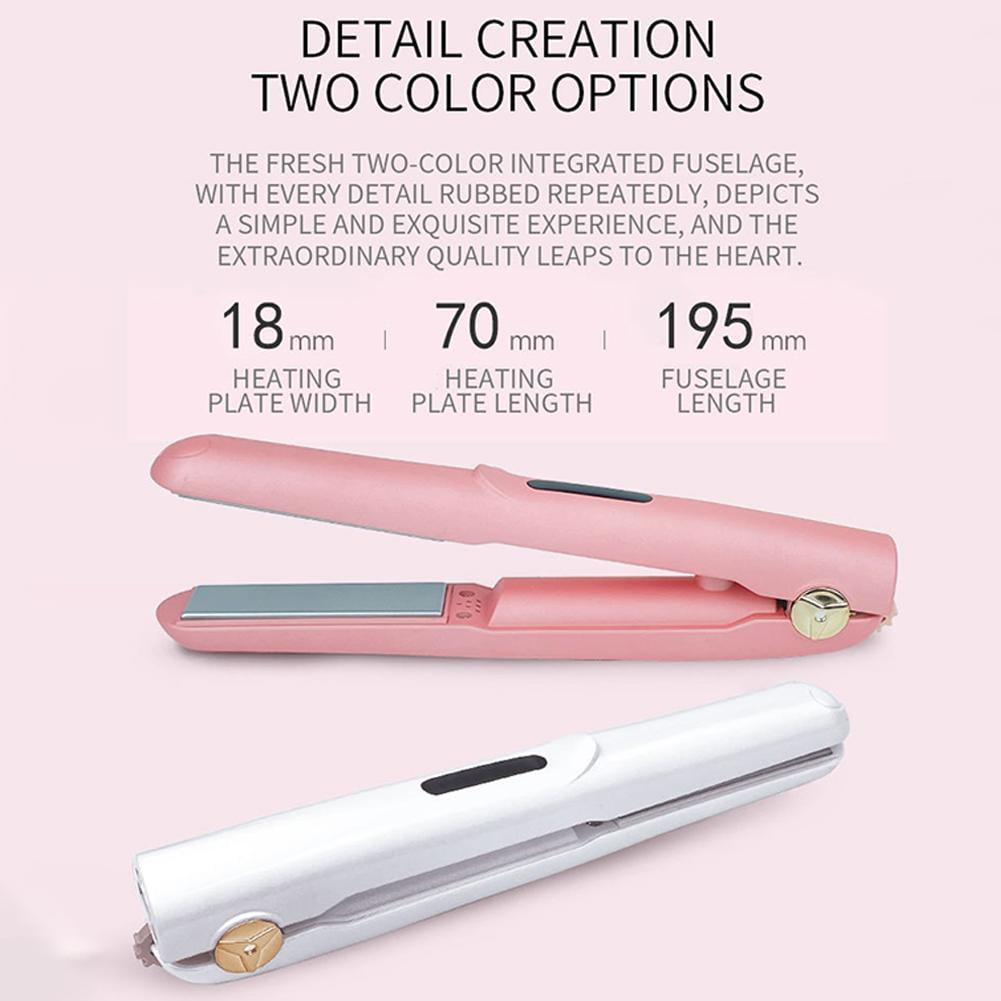Cordless Rechargeable Hair Styler – Straightener & Curler in One