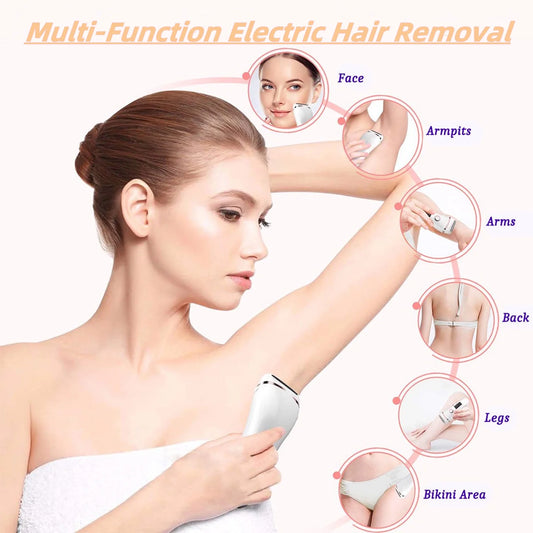  Painless Womens Electric Razors 3 in 1 Cordless Lady Shaver